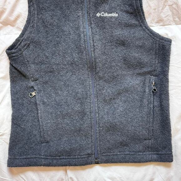 Columbia sportswear Gray fleece zip up vest youth sz S (8) gorpcore outdoors - Picture 3 of 8